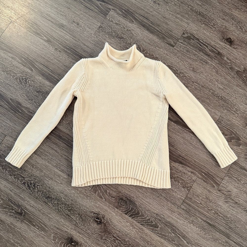 J. Crew Always Cream Roll Neck Sweater